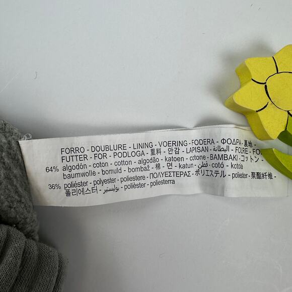 Zara Cropped Hoodie Sweatshirt Sage Green Women's Size M - Picture 6 of 9